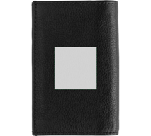 Carteira de couro para cartão de crédito